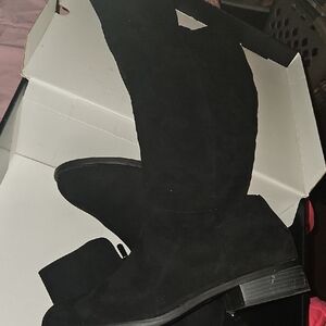 Cloudwalkers Black Over the Knee Boots